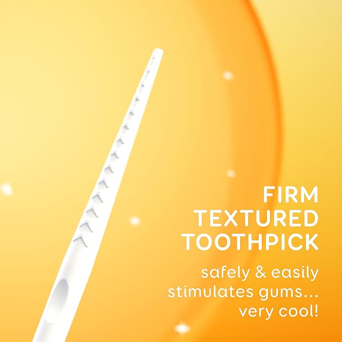 Grin Softstx,Gentle Dental Picks,Soft Flexible Bristles,Textured Plaque Removing Toothpick,Minty Flavor,for Between Teeth,Refillable Hygienic Case,for Braces,Bridges,and Implants,90 Count (Pack of 2)