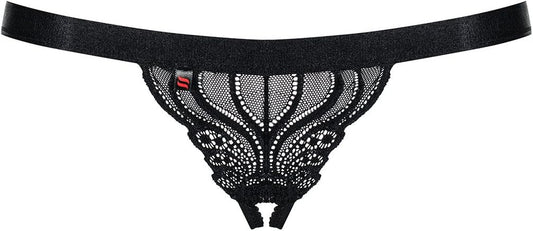 Obsessive lace woman thong 828-THC-1, Black,S/M