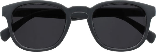 OPULIZE POP Classic Reading Sunglasses for Women Men,Tinted Lens with UV400 Protection,Scratch Resistant Round Chunky Frame with Spring Hinges, Matt Grey +1.50 (Pack of 1)