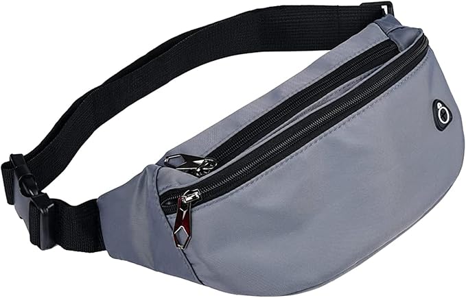 Fanny Packs for Men and Women, Waterproof Sports Waist Pack Bag for Travel Hiking Running Hands-free
