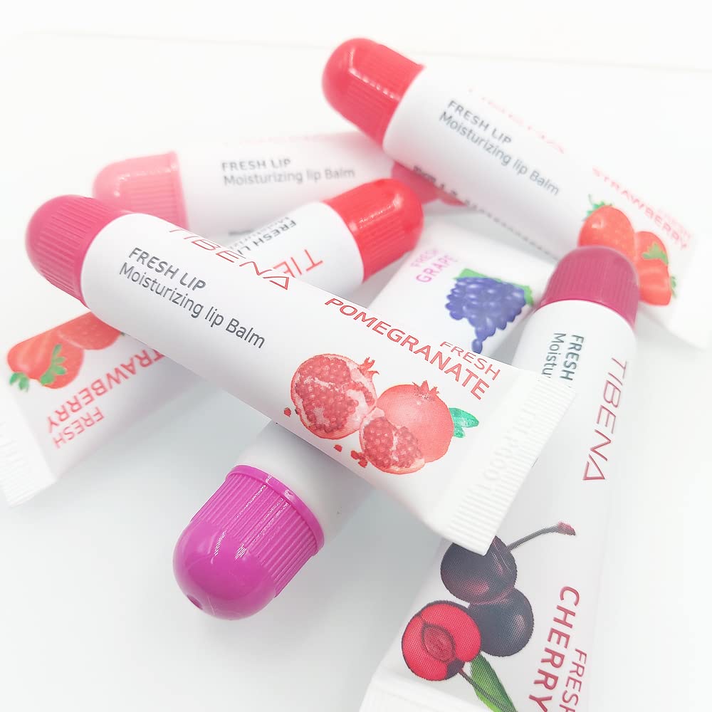 Fresh Lip Moisturizing Lip Balm, Tinted Lip Balm, Moisturizing Lip Care, Gift for Women, for Dry Lips, with Shea Butter (Pomegranate)
