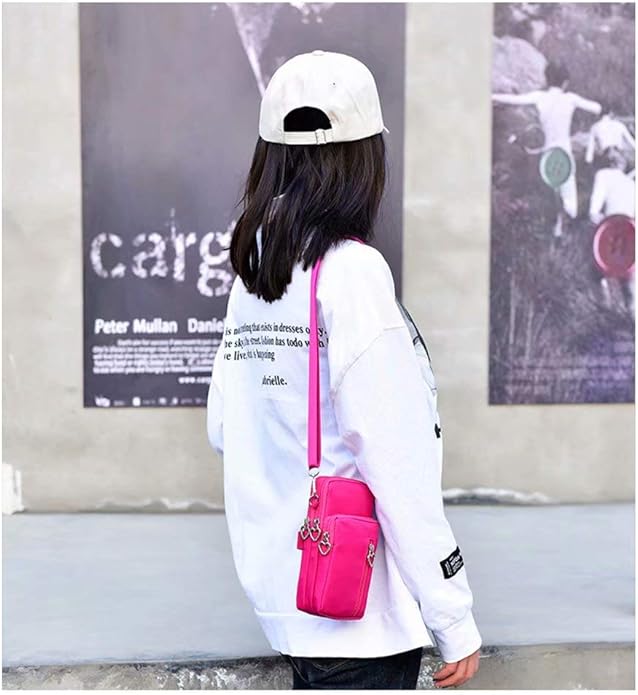 JANKS Small Crossbody Bag for Women - Mini Phone Purses with Crossbody Strap and Wallet - Nylon Arm Bag