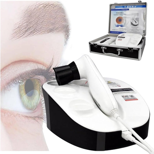 8 Million Pixels Iriscope Diagnostic Eye Analyzer, Analysis Iridology Camera USB Dual Image Display Iriscope for Beauty/Salon/Hospital
