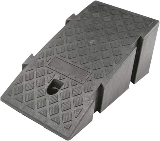 Ramps Threshold Ramp, Threshold Ramp, Portable Lightweight PE Plastic Curb Ramp for Curb Lane Steps Shed Entrance 4 Colors, 2 Sizes(Black,25X49X19CM)