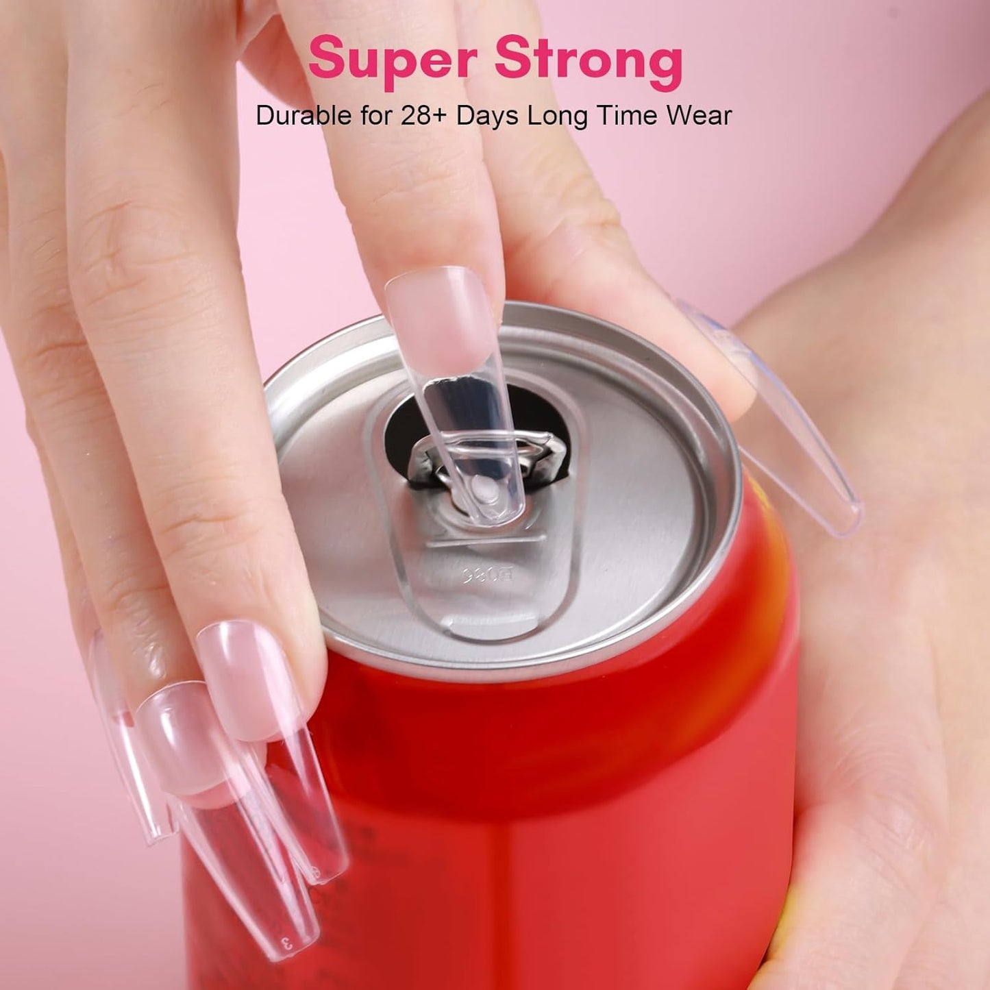 Makartt Quick Nail Glue for Press on Nails: Acrylic Nail Tips-Fake Nails-Salon Quality Strong Brush On Nail Glue-Quick Dry Easy Application No Need for Nail Lamp Durable & Long-Lasting 7ML 2Pcs