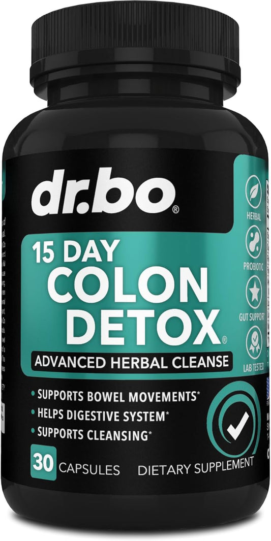 Colon Cleanser Detox for Weight Flush - 15 Day Intestinal Cleanse Pills & Probiotic - Fast Natural Laxative for Constipation Relief - Bowel Movement Supplements for Stomach Bloating, Gut Loss Support