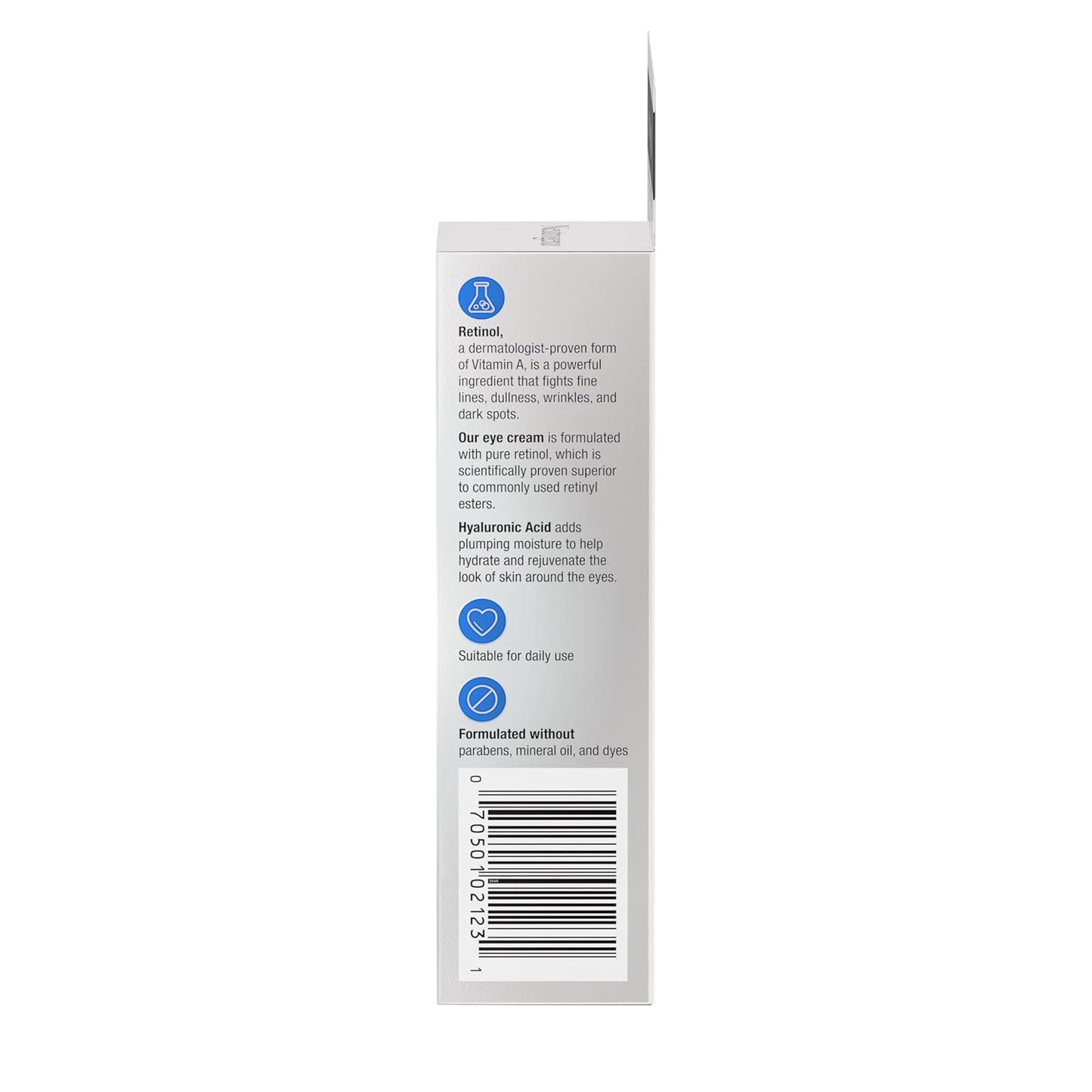 Neutrogena Rapid Wrinkle Repair Retinol Eye Cream for Dark Circles, Daily Anti-Aging Under Eye Cream with Retinol & Hyaluronic Acid to Fight Fine Lines, Wrinkles, & Dark Spots, 0.5 fl. oz