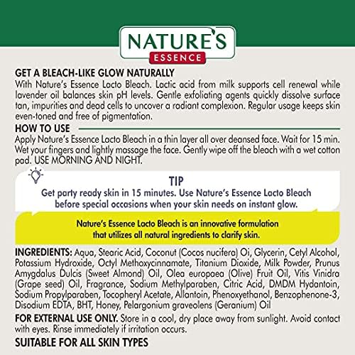 Nature's Essence Lacto Bleach, Natural Milk Bleach without Activator, 50ML