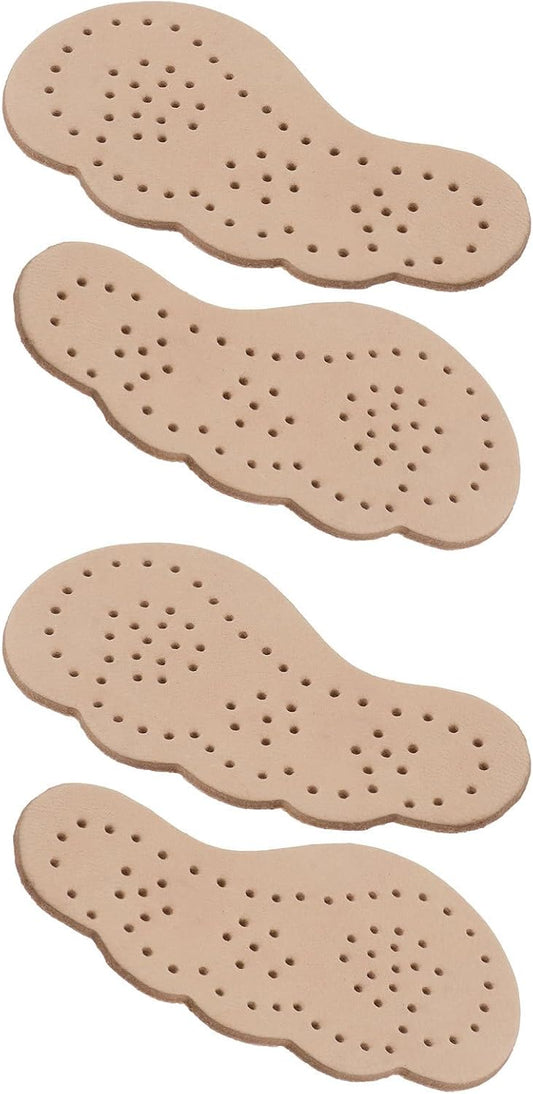 MAGICLULU 2 Pairs Beige High Heel Pads Non-Slip Forefoot Mats Skid-Resistance Shoe Cushions Absorb Sweat Half Sole Inserts for Summer Front Sole Protection