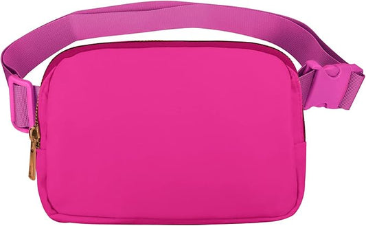 VOROLO Fanny Pack For Women And Men Crossbody Bag Belt Bag with Adjustable Strap Graduation Gifts Magenta