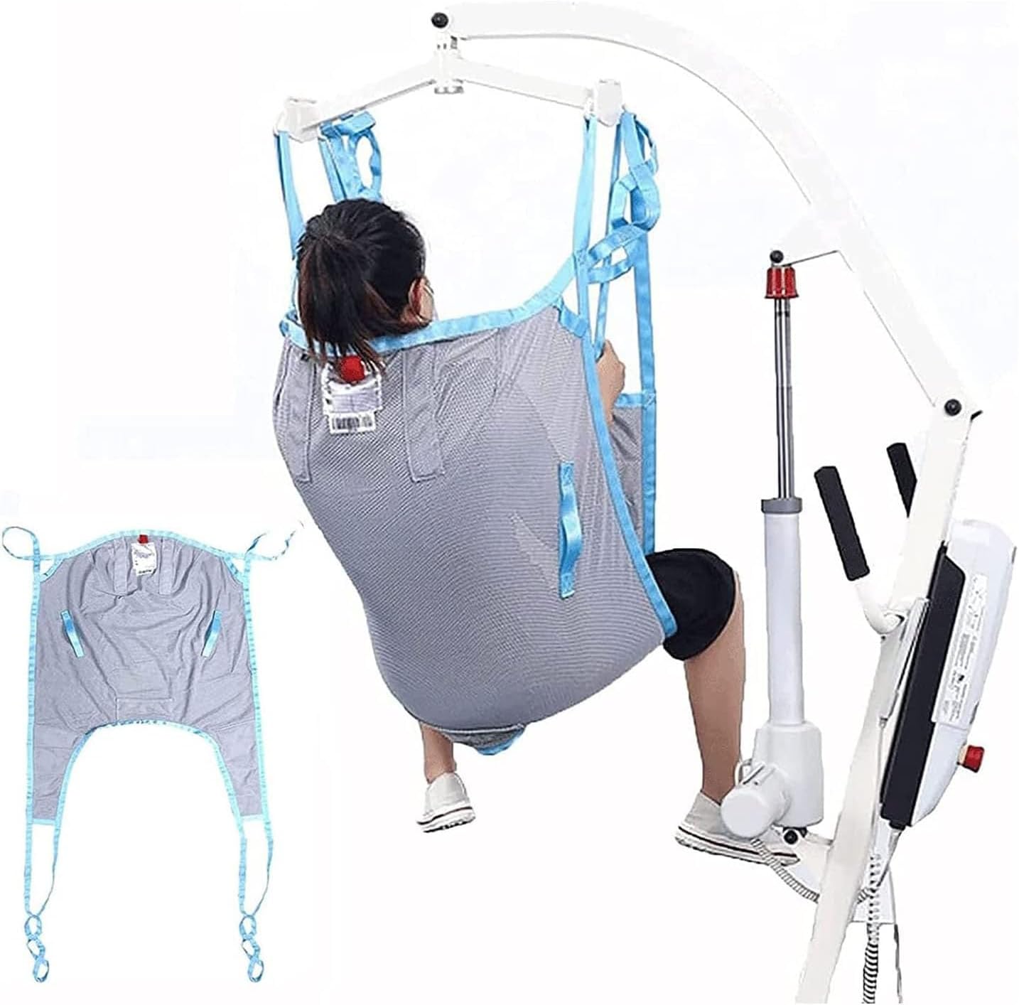 Transfer Nursing Sling Lifter Transfer Strap, Lift Slings, Full Body Lifting Strap, for Elderly Disabled Transfer Belt, Large