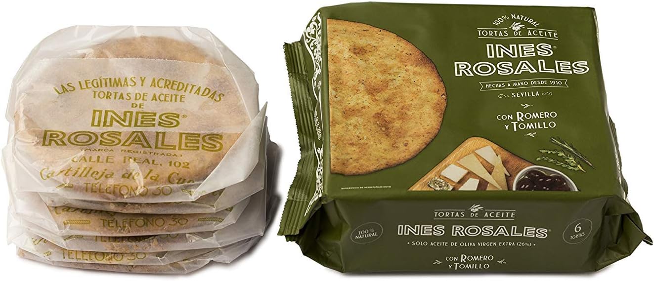 Ines Rosales, Tortas Rosemary, 6.34 Ounce