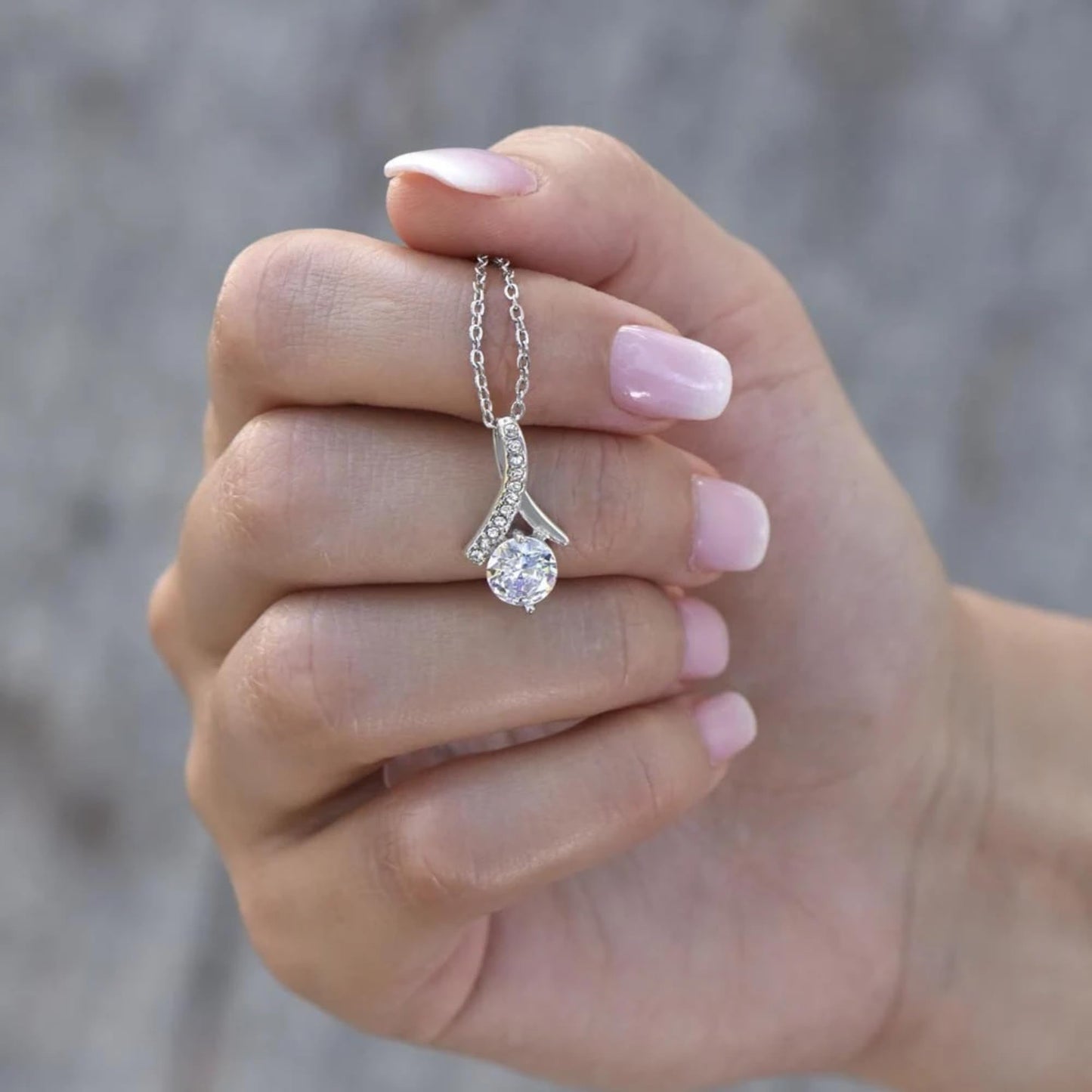 Love You This Much Promise 14k White Gold Necklace for Girlfriend | Romantic Birthday Gift for Girlfriend | Jewelry for Her | Luxury Gift Box with Sleeve (Promise Necklace, 14k White Gold)