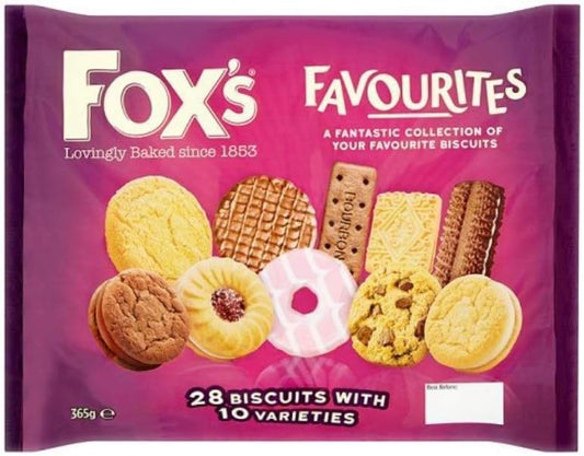 Fox's Favourites Assortment Biscuits - 365g - Pack of 2