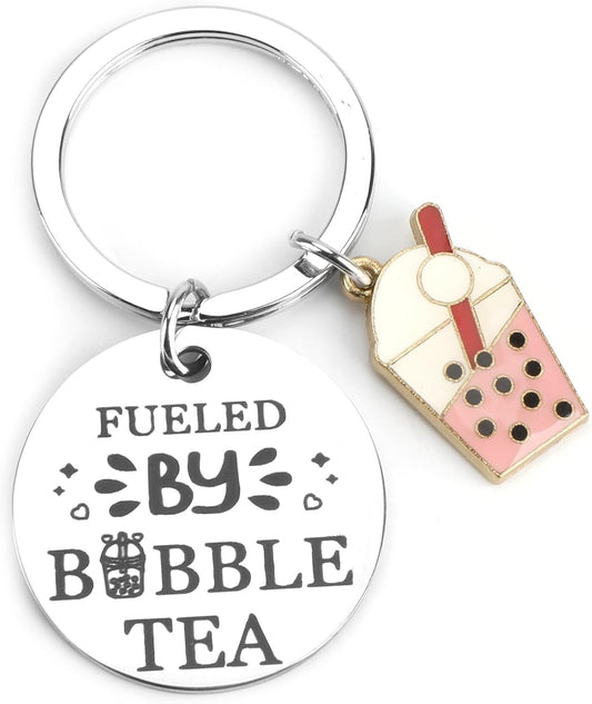 Bubble Tea Keychain for Girls Boba Milk Tea Keychains for Boba Lovers Teen Girl Gift Idea