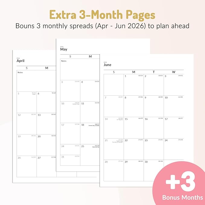 Forvencer Academic Planner 2026-2027, Hardcover Calendar Planner Weekly & Monthly, July 2026 - June 2027, 6" x 8", Daily Agenda with Tabs, College School Organizer for Student Teacher, Dark Green