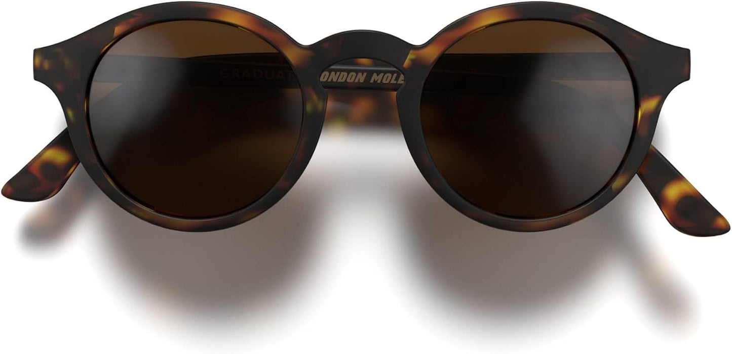 LONDON MOLE® Graduate sunglasses | Cool round panto shaped glasses | Men’s Women’s Unisex | Spring hinges