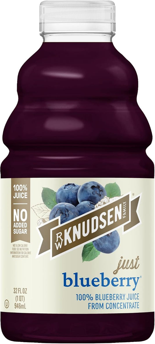 R.W. Knudsen Just Blueberry Juice, 32 fl oz (Pack of 1)