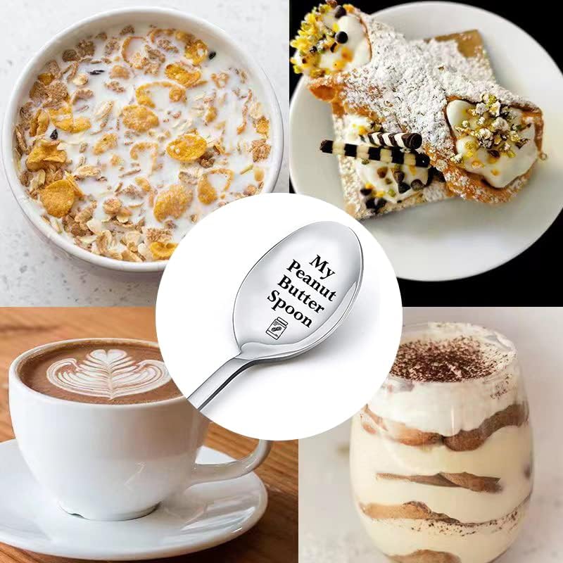 Peanut Butter Spoon Gifts for Women Men Peanut Butter Lovers Gifts for Couple Gifts for Boy Girl Gifts for Husband Pb Spoons Engraved My Peanut Butter Spoon Gifts