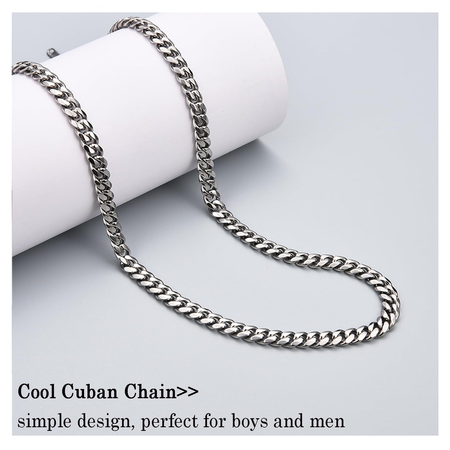 Brother Gifts, Cuban Link Chain Necklace for Big Little Brother Birthday Valentines Easter Graduation Fathers Day Back to School Christmas Gifts Easter Basket Stuffers for Boys Teens Men Adults