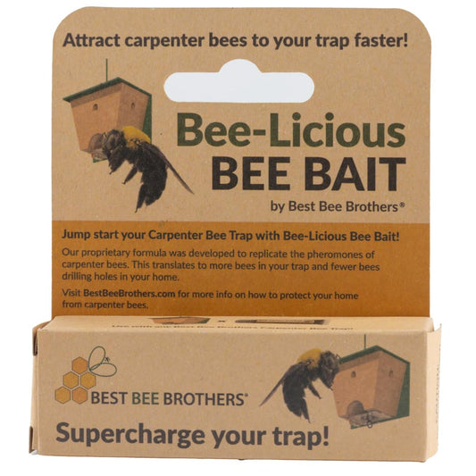 Best Bee Brothers Bee-Licious Bee Bait, All-Natural Carpenter Bee Lure, 10 ml Squeeze Tube
