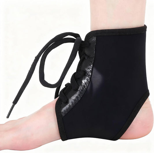 Lace Up Ankle Brace, Adjustable Compression Ankle Strap Support, Breathable Ankle Ligaments Protectors for Strains Sprains Arthritis Ankle Tendon Injury Recovery