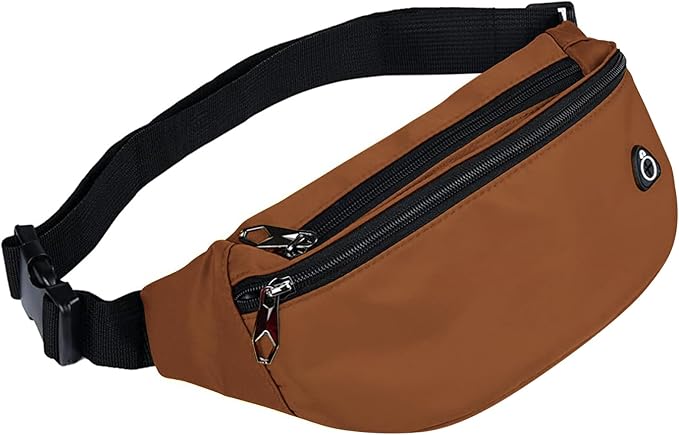 Fanny Packs for Men and Women, Waterproof Sports Waist Pack Bag for Travel Hiking Running Hands-free
