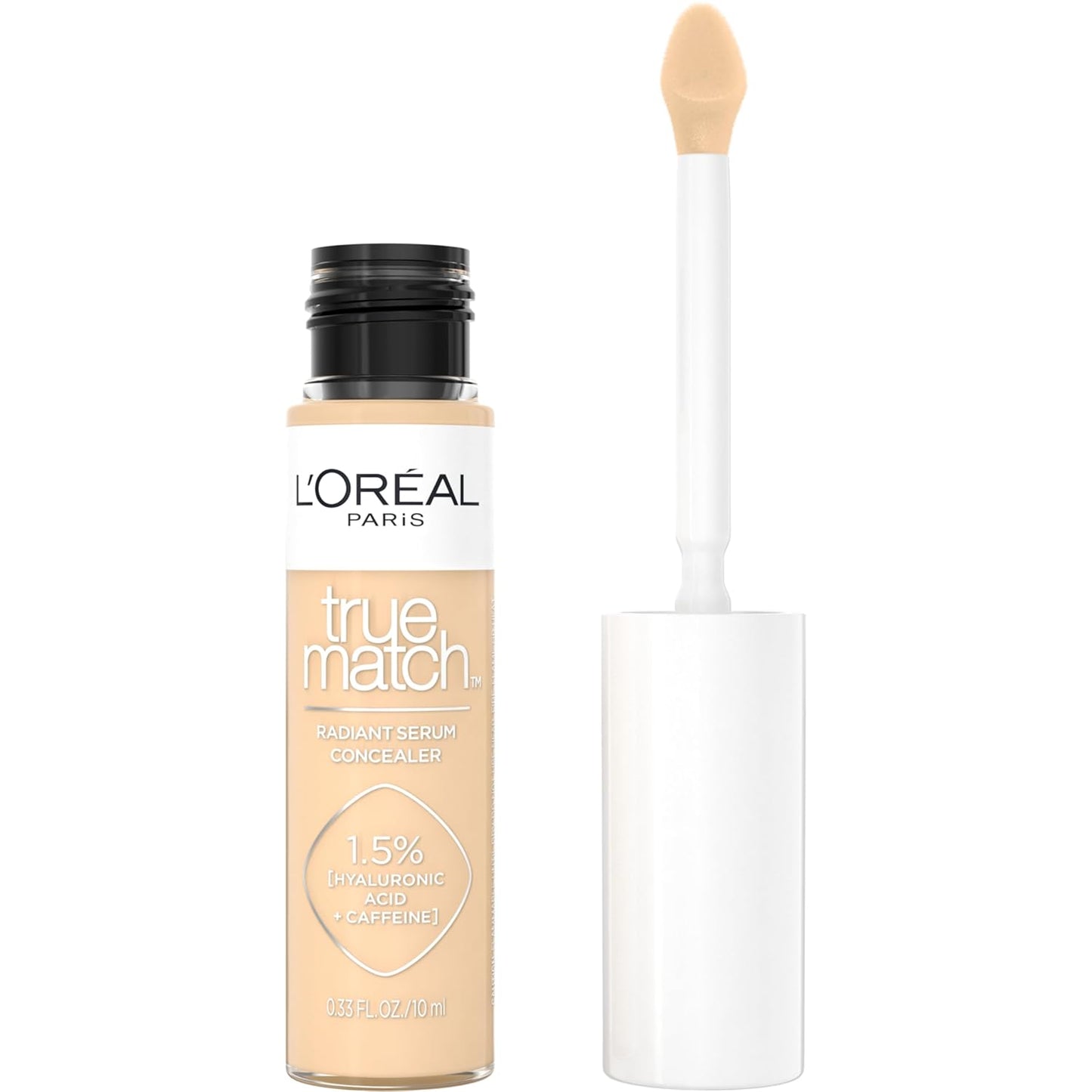 LâOrÃ©al Paris True Match Radiant Serum Concealer, Brightening Under Eye Concealer Make Up with 1.5% Hyaluronic Acid and Caffeine, C3, 0.33 Oz