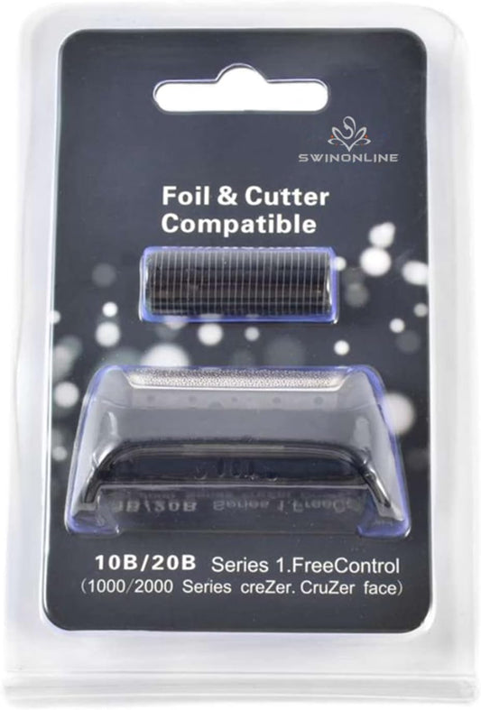 Shaver Foil and Cutter for Braun Cruzer 10B 20B Replacement 1000 Series CruZer 1 2 3 4 Z20 Z30 Z40 Z50 Z60 2615 2675 2775 2776 2778 2838