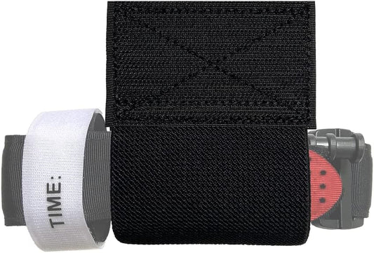 Elastic Tourniquet Holder with Hook & Loop Tourniquet Strap Storage Holster with Retention Loop for Duty Vest Chest Rig Tactical Competition Belt