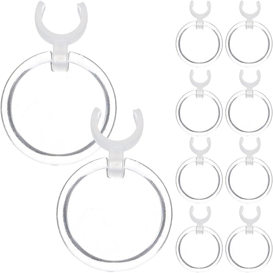 10Pcs Clip-Style Diamond Magnifiers with Drill Pen Holder Plastic Magnifying Glass for Precise Diamond Art Crafting