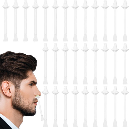 80 Pcs Nose Hair Wax Sticks, Plastic Disposable Nose Hair Wax Applicator Spatulas for Men Women Nostril Ear Eyebrow Face Hairs Removal, Painless