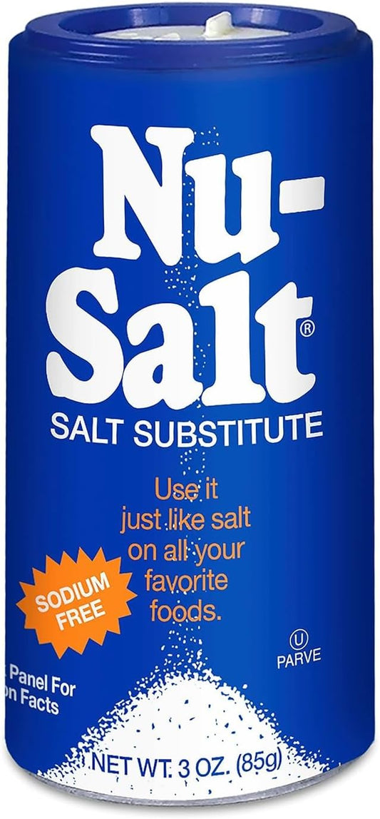Nu-Salt Sodium-Free Salt Substitute, 3oz Shaker Bottle (Pack of 1)