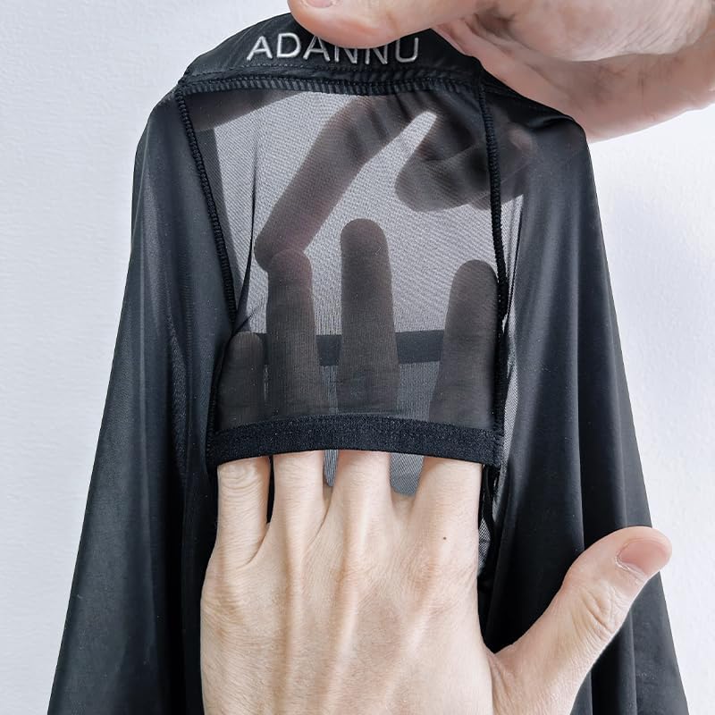 Men's Sexy Transparent Ultra-Thin ice Silk Tight Elastic Fitness Seamless Fast Drying Tight Sports Pants