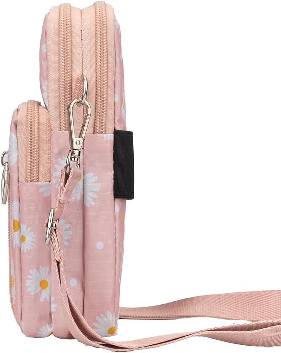JANKS Small Crossbody Bag for Women - Mini Phone Purses with Crossbody Strap and Wallet - Nylon Arm Bag