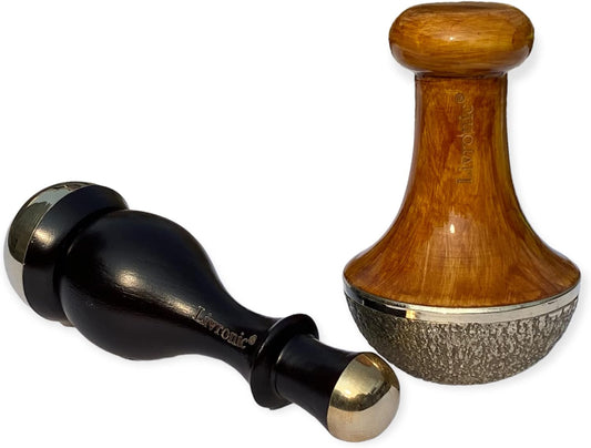 Livronic® Detox Bronze Kansa Wand Body and Foot Massager | Unique Design - 2 in 1 Massager with Two Different Sizes of Kansa Cups Comfortable Grip and Kansa vatki massager 1 (Pack of 2 Pcs)