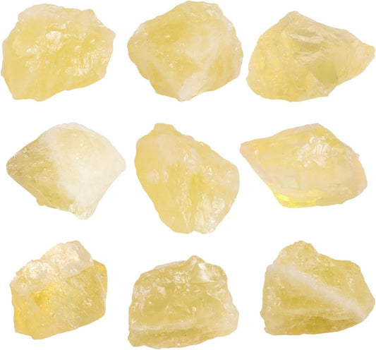 1Lb Authentic Raw Citrine Crystal Stone Natural Rough Stones Crystal for Tumbling, Cabbing, Polishing, Wire Wrapping, Wicca & Reiki Crystal Healing