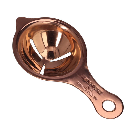 Aqur2020 Stainless Steel Egg Separator Divider Egg White Yolk Filter Baking Tools for Kitchen Use Egg Separators (Rose Gold)