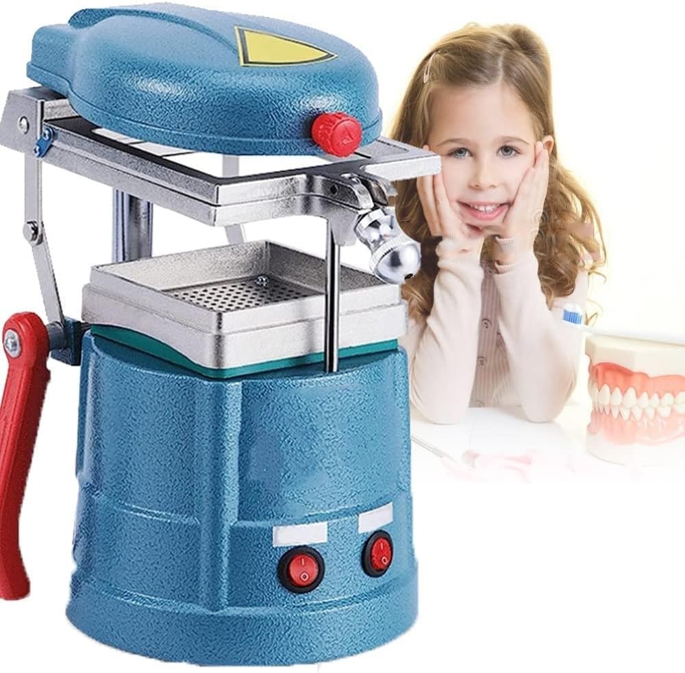 Excellent Vacuum Forming Machine Dental Lab Equipment, 1000W Dental Vacuum Molding Machine Tool with Non-Slip Foot Pedal ，Symmetrical Heating (Size : 220V/50H)
