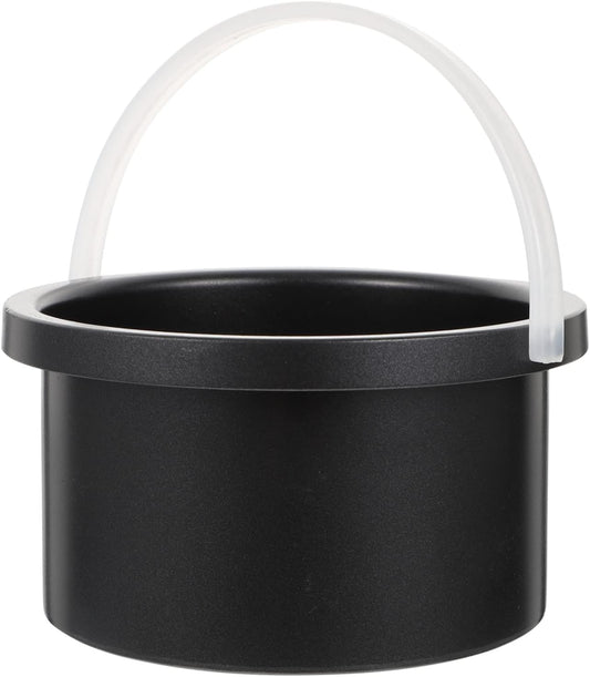 Non-stick Aluminum Wax Melting Container Bowl Durable Wax Pot for Hair Removal Heat Resistant Accessory for Home and Salon Use Black Melting Pot