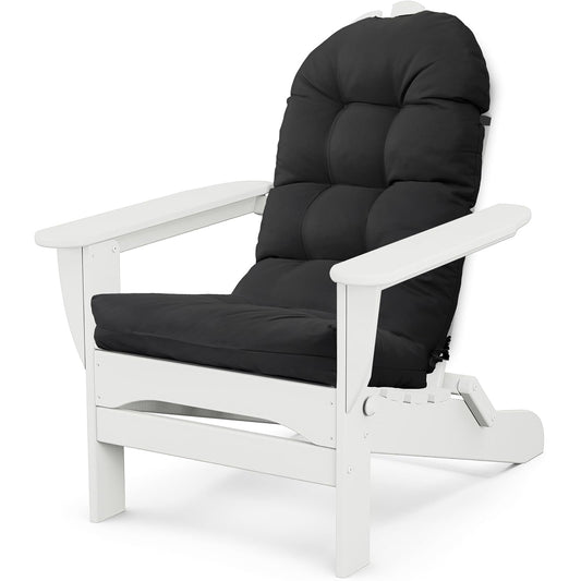 MQK Adirondack Chair Cushion, Thick Indoor/Outdoor Rocking Chair Cushion with High Elasticity PP Cotton, Fade-Resistant, 44'x19'x4