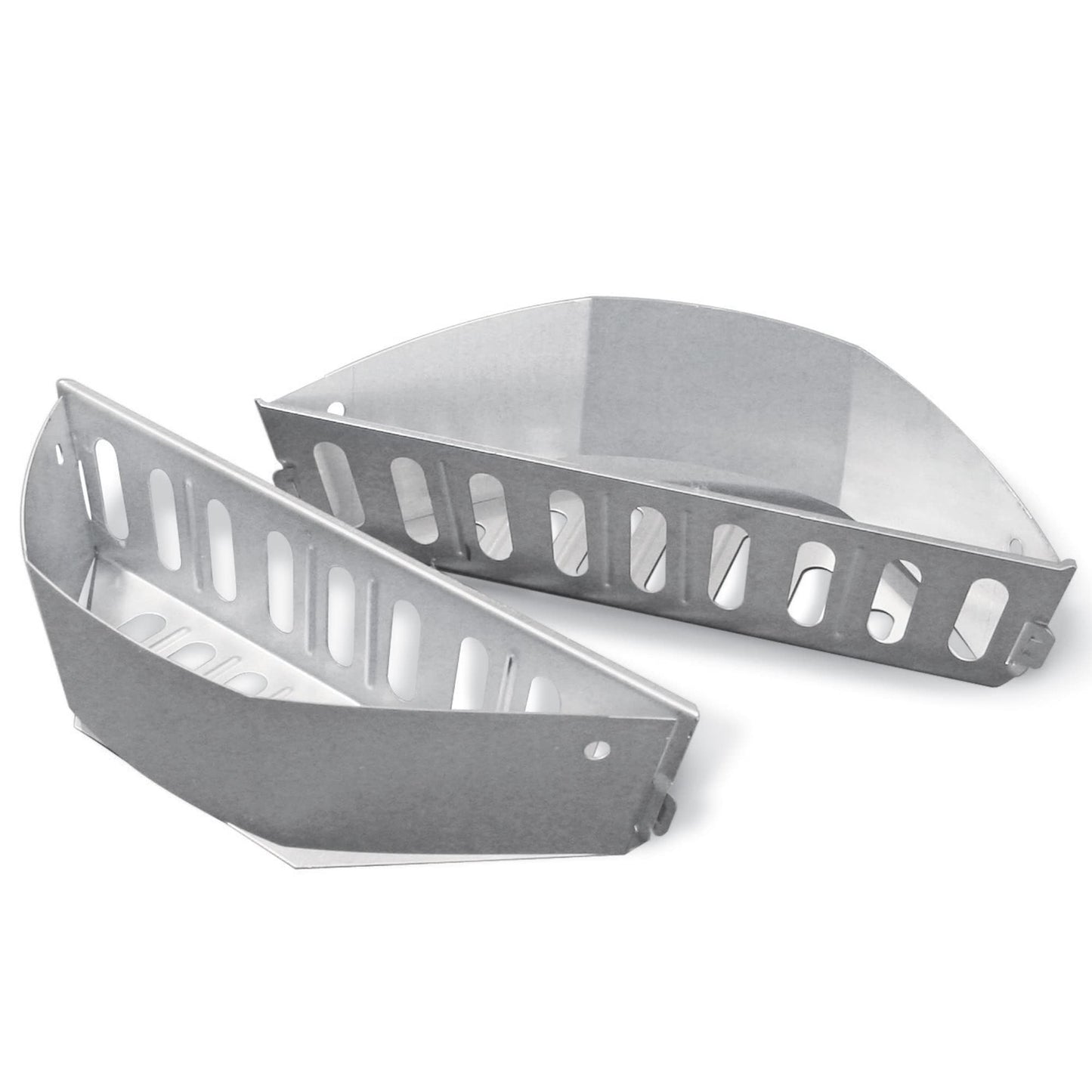 Weber Char-Basket Charcoal Briquet Holders (Set of 2) â Aluminized Steel, CorrosionâResistant Fuel Baskets for Indirect Grilling, Fits Weber 18" and Larger Charcoal Grills