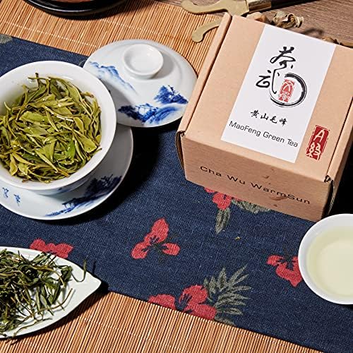 ChaWuWarmSun-[A] MaoFeng Green Tea Loose leaf,1.75oz/50g,HuangShan Mao Feng Chinese Tea