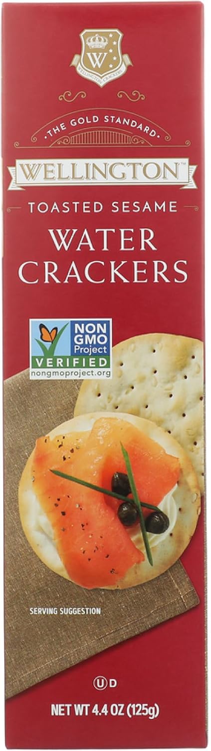 Wellington Water Crackers Toasted Sesame 4.4 Oz
