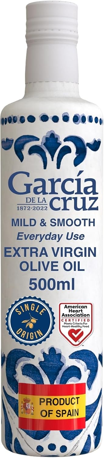 Organic Extra Virgin Olive Oil by Garcia de la Cruz, Mild Smooth Flavor for Everyday Use, Spanish Organic Olive Oil, Single-Origin Family Owned