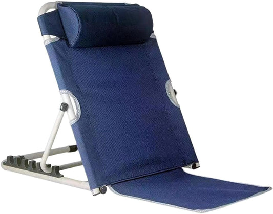 Bed Backrest Support Bed Chair - Adjustable Back Rest Sit Up Reading Seating, 6 Degree Sit-up Stand Beach Comfy Travel, Bed Wedge Pillow Gaming Chair Gift for Elderly