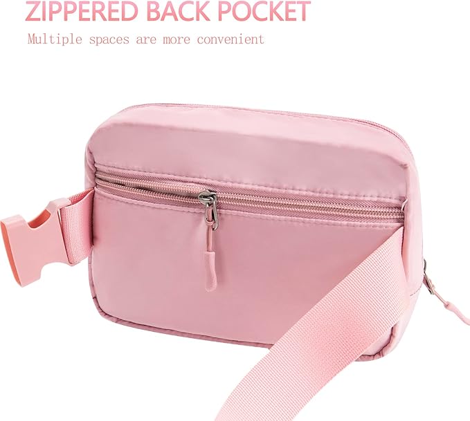 Belt bag Fanny pack crossbody bags for women Everywhere belt bag (pink)