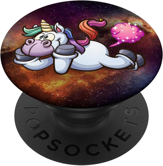 Galaxy Space Funny Lazy Unicorn Farting