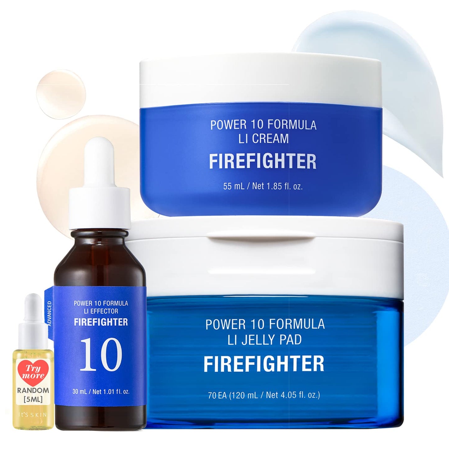 It'S SKIN LI Calming Skincare Set - Soothing Toner Pads, Ampoule Serum, Moisture Cream â Redness & Acne Relief with Licorice Extract & Guaiazulene â for Clear Skin