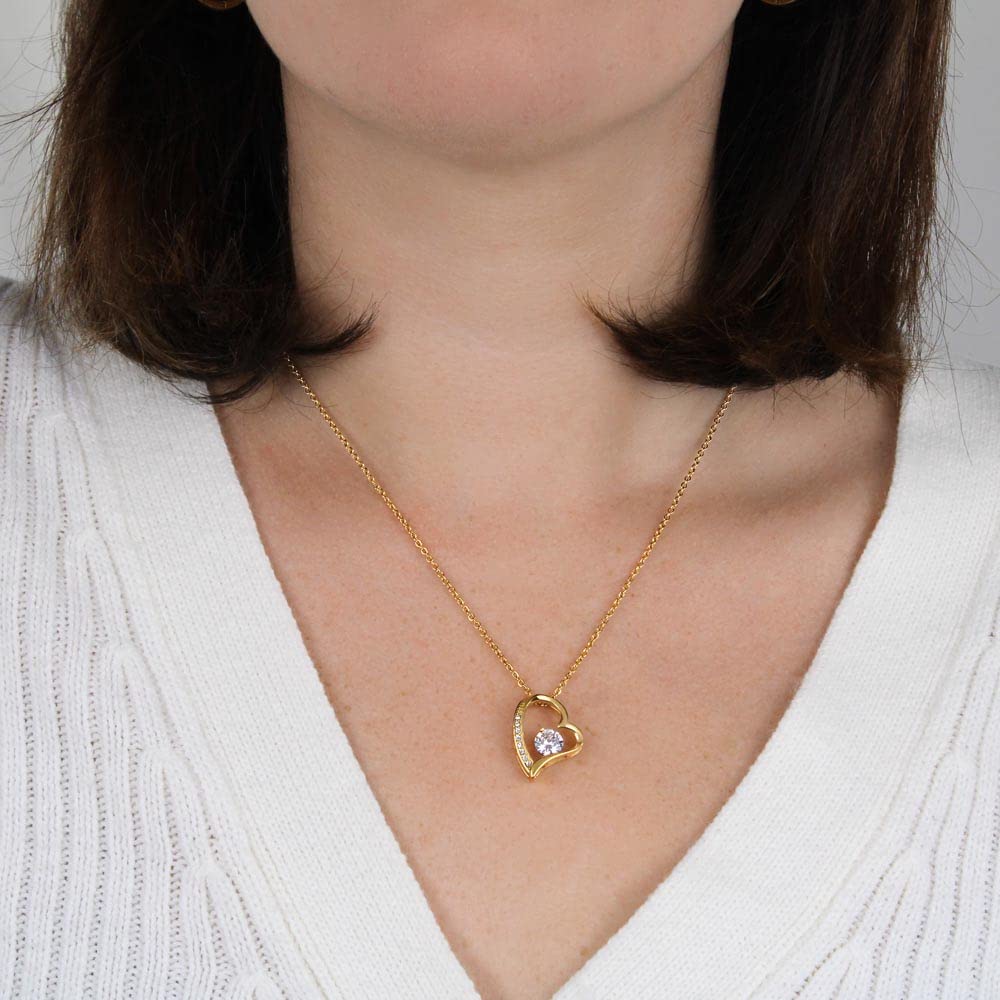 Momavo Jewelry To My Wife - the best thing that ever happened to me ,Forever Love Necklace , Gift For Wife, Gift for her ,Gifts For Wife Romantic, Christmas Birthday Gift, Valentine Gift (Standard Box, 18k Yellow Gold Finish)